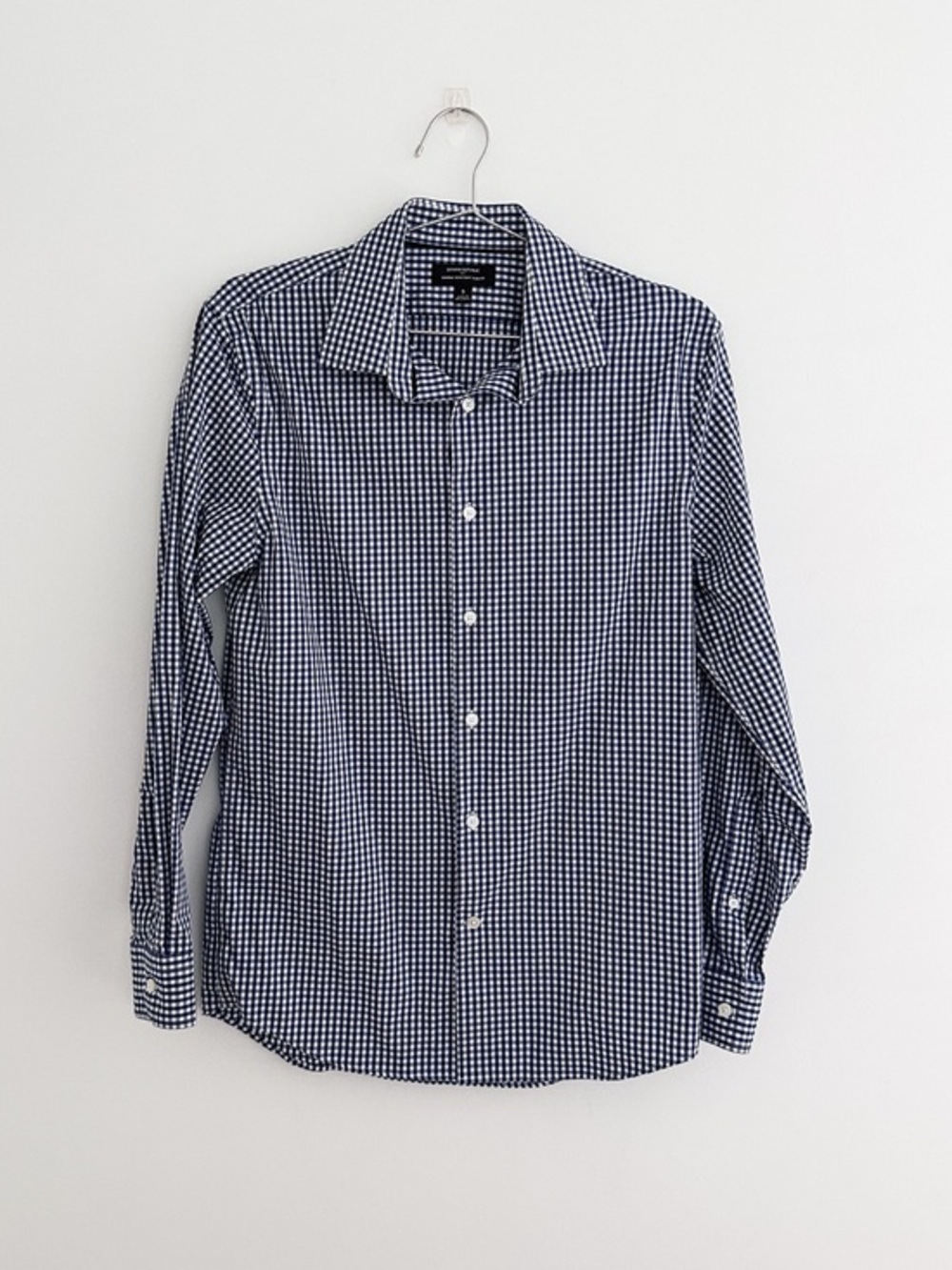 Banana Republic Men’s Blue White Gingham Slim Fit Button Down Shirt Size S